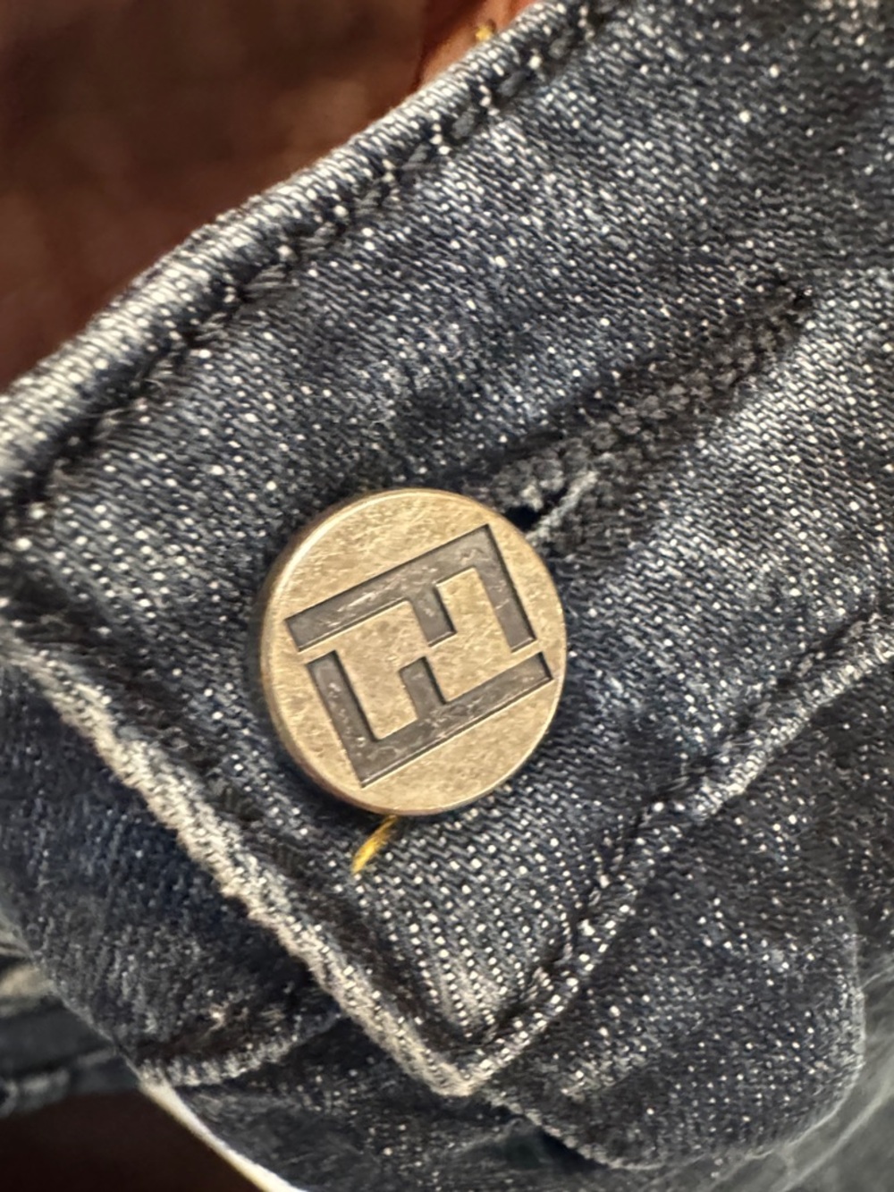 Authentic Fendi Distressed Graphic Bootcut Jeans - Picture 8 of 11